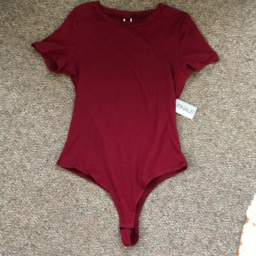 Red half sleeve bodysuit!